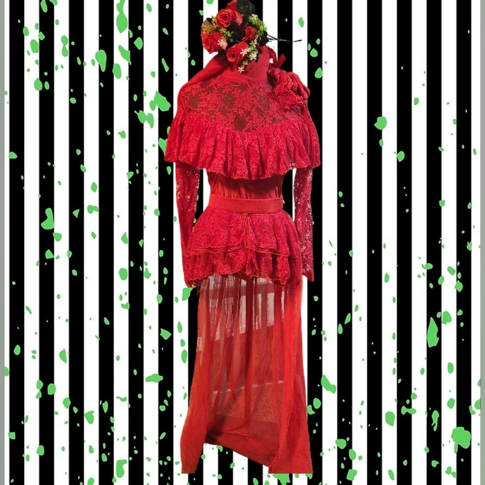 fashion nova beetlejuice Lydia deets wedding dress costume